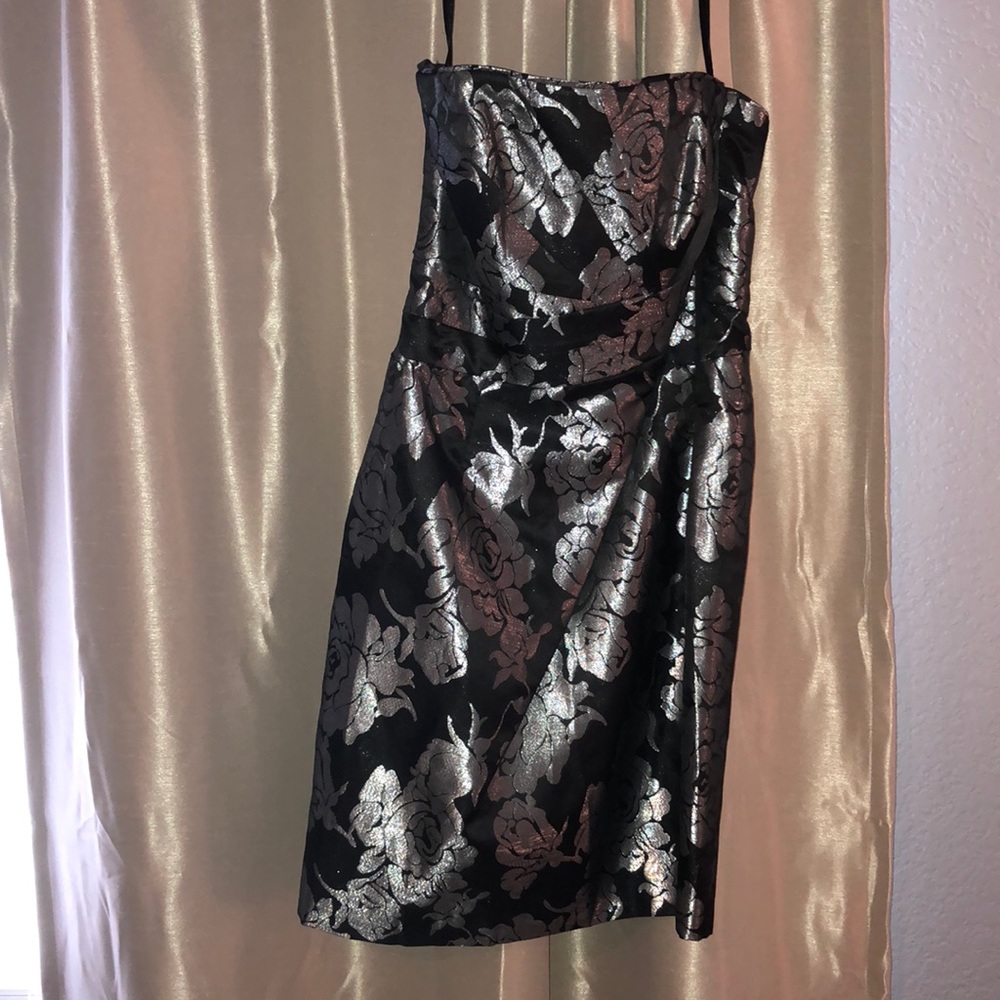 White House black market strapless dress